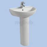 Twyford Refresh Re4121 500 One Tap Hole Basin Sc Re4121sc