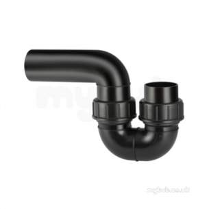 Geberit Hdpe Range 32mm To 315mm -  Hdpe 63mm P Trap With Flange Bushing