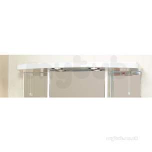 Eastbrook Furniture -  1.403 80cm Light Cabinet Cornice 2 Spots
