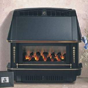 Robinson Willey Gas Fires and Wall Heaters -  Rob Willey Firecharm Lfe Black Ng