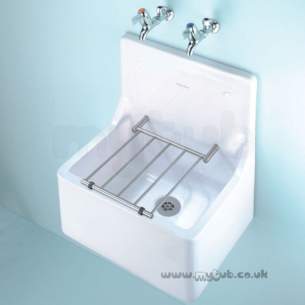 Armitage Shanks Commercial Sanitaryware -  Armitage Shanks Alder S590001 510mm Cleaners Sink Wh