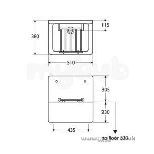 Armitage Shanks Commercial Sanitaryware -  Armitage Shanks Alder S590001 510mm Cleaners Sink Wh