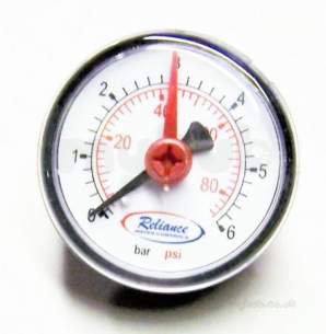 50mm Dial 0-6 Bar Horz Pressure Gauge