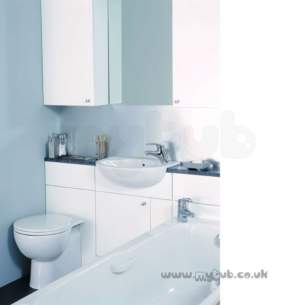 Ideal Standard Bathroom Furniture -  Ideal Standard Space E4647 450mm Wall Unit Maple