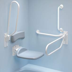 Armitage Shanks Commercial Sanitaryware -  Armitage Shanks Contour 21 Screw Wall 80cm Hinge Sup Arm S6467ac-white