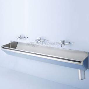 Armitage Shanks Commercial Sanitaryware -  Armitage Shanks Firth S2852my 800mm Right Hand Waste Cover And Hangers Ss