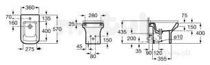 Roca Sanitaryware -  Roca Dama-n Bidet White 357784000