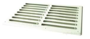 Passive Ventilation Grilles -  Stadium 9 Inch X6 Inch Plasiic Louvred Vent Bm466