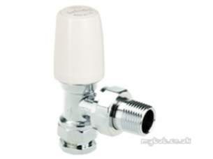 Terrier and Belmont Radiator Valves -  Belmont 97cpls 22mm/3/4 Inch Angle Crm/plate