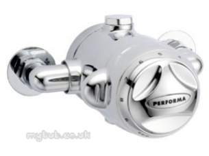 Pegler Commercial and Specialist Brassware -  Exposed 888 Thermo Dual Control Shower