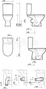 Twyford Mid Market Ware -  Twyford Refresh Re1148sc Wc Ho Pan Sc Re1148sc