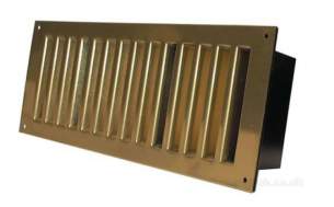 Passive Ventilation Grilles -  Airflow Rlf70 10 X 4 Inch Brass Floor Vent