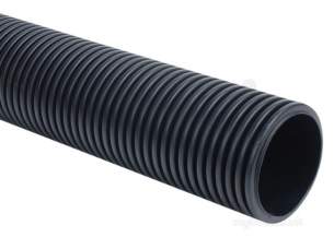 Twinwall Pipe and Fittings -  Wavin 100mm P/e Pipe X 6m Perf 4tw176