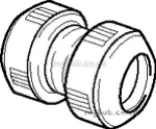Hep2O Underfloor Heating Pipe and Fittings -  Hep20 10mm D/f Straight Connector Hd1