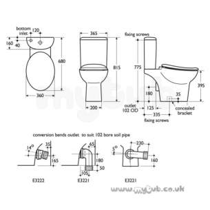 Ideal Standard Wc Seats -  Ideal Standard Purity K7043 Wc Seat Only Wh