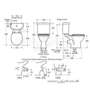 Armitage Camargue -  Armitage Shanks Camargue S3989 Dfv Pb Bi 6l Cistern Only Wh Special