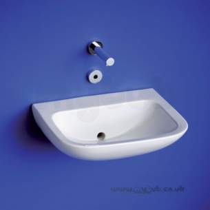 Armitage Shanks Commercial Sanitaryware -  Armitage Shanks Contour 21 Basin 50cm White Nof Nchn No Tap Holes S215401