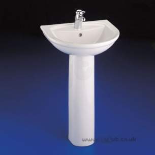 Armitage Entry Level Sanitaryware -  Armitage Shanks Halo S2009 600mm Two Tap Holes Basin White Special