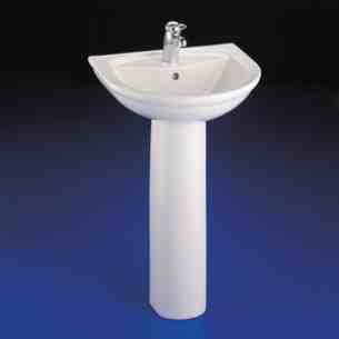 Armitage Entry Level Sanitaryware -  Armitage Shanks Halo S2014 550mm Two Tap Holes Basin White-special