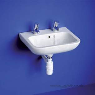 Armitage Shanks Commercial Sanitaryware -  Armitage Shanks Portman 21 Basin 50cm White Of Plus Chn 2th