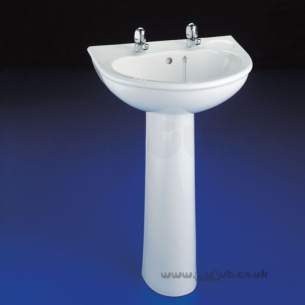 Armitage Entry Level Sanitaryware -  Armitage Shanks Ova S2955 Pedestal Hm