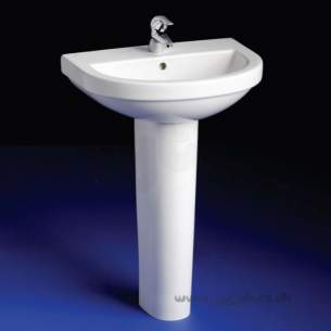 Ideal Standard Washpoint -  Ideal Standard Washpoint R3159 One Tap Hole 600 Ped Basin Wh