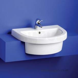 Ideal Standard Washpoint -  Ideal Standard Washpoint R4124 One Tap Hole S/c 55cm Basin Wh