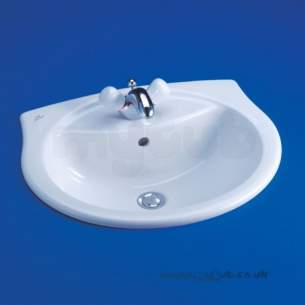 Ideal Standard Alto -  Ideal Standard Alto R4108 560mm One Tap Hole Vanity Basin White