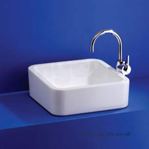 Ideal Standard Luxury -  Ideal Standard White Cube E0036 400 X 400mm Vessel Basin Wh