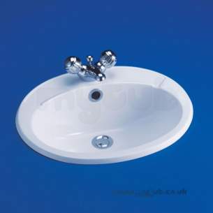 Armitage Shanks Mid Range Sanitaryware -  Armitage Shanks Galaxy S2601 510mm One Tap Hole V Basin White