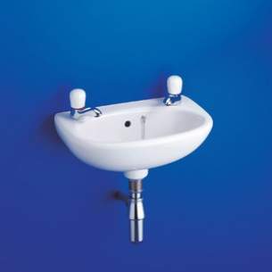 Ideal Standard Studio -  Ideal Standard Studio E1180 450mm Two Tap Holes Basin Wh Not For Use With Pedestal