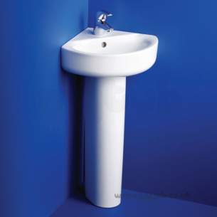 Ideal Standard Concept -  Ideal Standard Arc E792801 450mm One Tap Hole Cnr Basin White