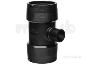 Georg Fischer Black Electrofusion Pe Fittings -  Georg Fischer Pe 90d Equal Tee Pe100 Sdr11 225-160 753211073