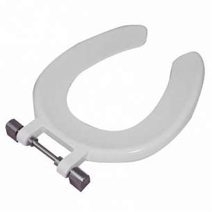 Twyfords Commercial Sanitaryware -  Open Front Seat Ring For Sola School 300 Toilet Pan-white Sa1304wh