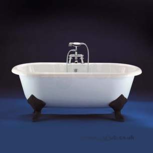 Ideal Standard Acrylic Baths -  Ideal Standard Idealcast 1700 Roll Top Bath And Feet White