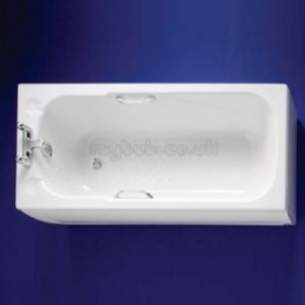 Armitage Shanks Acrylic Baths -  Armitage Shanks Sandringham S1595 1700 X 700 Two Tap Holes Bath Ex Grps Wh