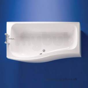 Ideal Standard Create Acrylic Baths -  Ideal Standard Create E3172 1700 X 800 No Tap Holes Right Hand Shower Bath Wh