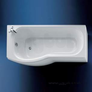 Ideal Standard Acrylic Baths -  Ideal Standard Alto E7603 1700 X 700mm Right Hand No Tap Holes Shower Bath Wh