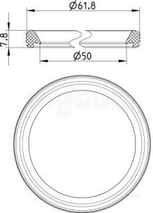 Blucher Drainage -  Epdm Sealing Ring-50mm 801.epdm.050