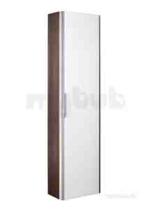 Roca Furniture and Vanity Basins -  Dama-n Column Unt And Mirror Right Hand Light Wood