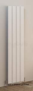 Eastbrook Towel Rails -  Rosano 1800 X 470 Aluminium Radiator Matt White 86.0007
