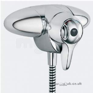 Trevi Compact Thermostatic Shower Valves -  Armitage Shanks Trevi Ctv A3084 Ex Shower Valve Ext Lever Cp