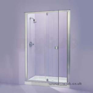 Trevi Shower Enclosures -  Armitage Shanks Tribune L8120 1200mm Pivot Door Clr/slv