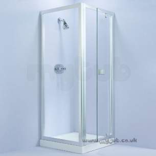 Trevi Shower Enclosures -  Armitage Shanks Tribune L8100 750-800 Pvt Door Clr/p Slv