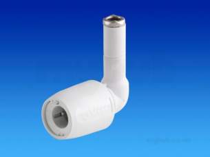 Hep2O Underfloor Heating Pipe and Fittings -  Hep20 Elb 90 Deg Single Sock 10mm White