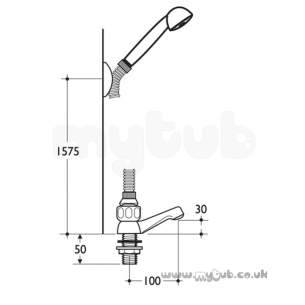 Armitage Shanks Domestic Brassware -  Armitage Shanks Fairline S7681 Bath/shower Mixer Cp