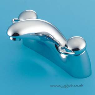Armitage Shanks Domestic Brassware -  Armitage Shanks Halo S7703 Two Tap Holes Bath Mixer And Handles Cp