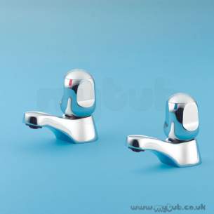 Armitage Shanks Domestic Brassware -  Armitage Shanks Sandringham S7031 1/2 Inch Pillar Taps Cp