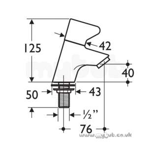 Armitage Shanks Commercial Sanitaryware -  Armitage Shanks Contour 21 Basin Plr R-mtd Chrome Pair