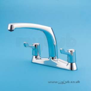 Armitage Shanks Domestic Brassware -  Armitage Shanks Sandringham Lever S7902 Deck Sink Mixer Cp